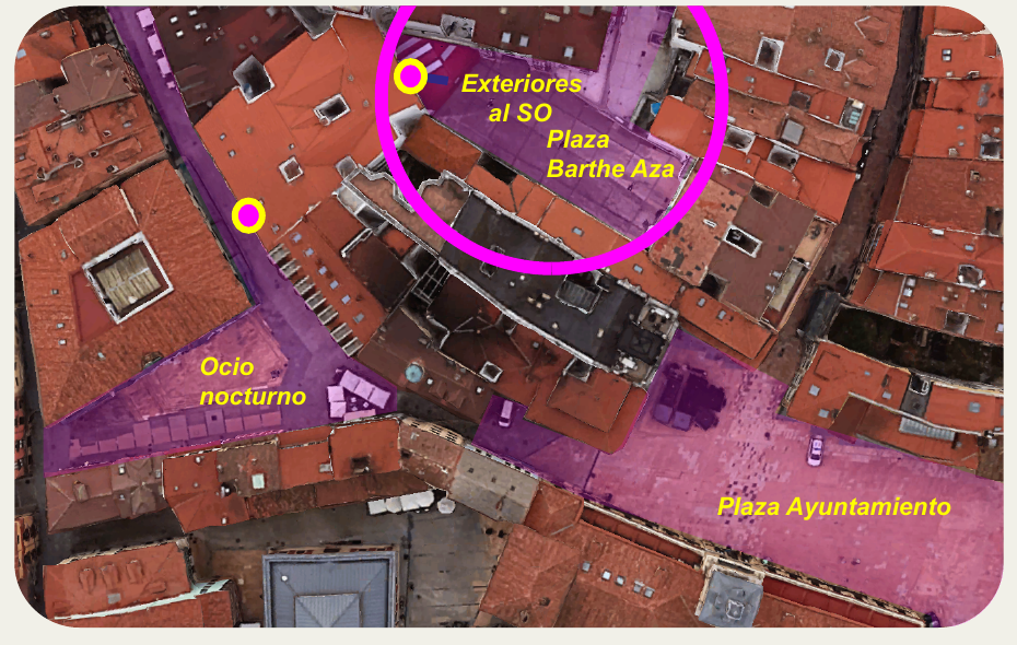 Aerial view of the location