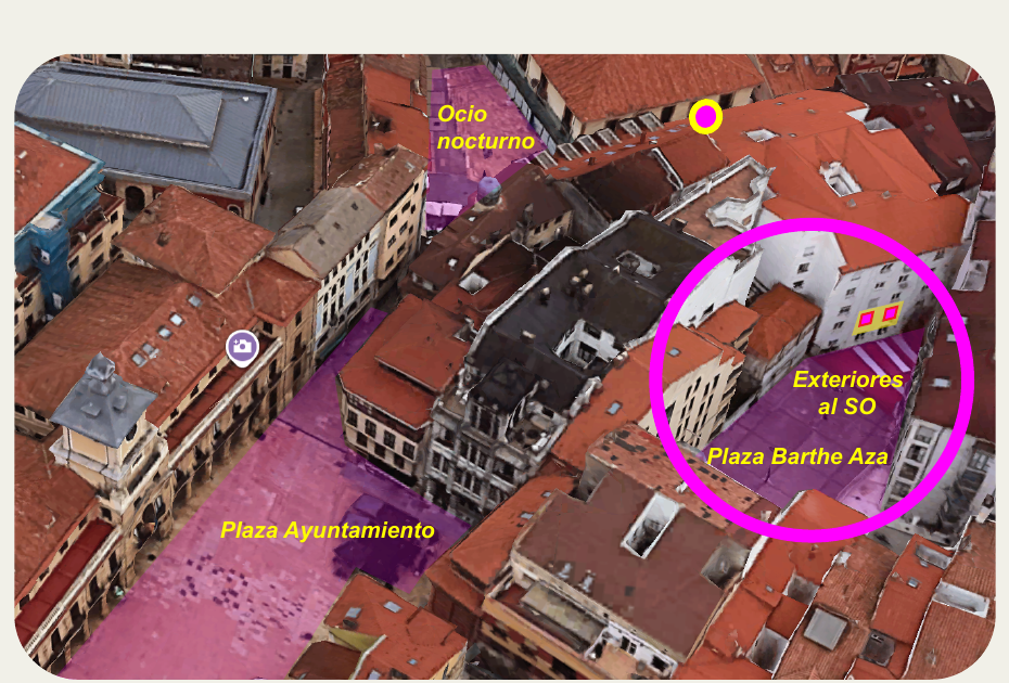 Aerial view of the location